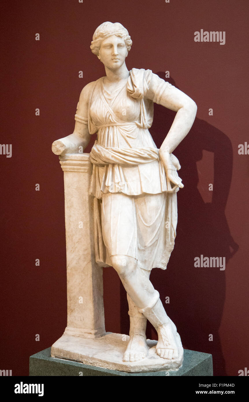 Statue of Artemis at the Archeology Museum in Istanbul Turkey Stock