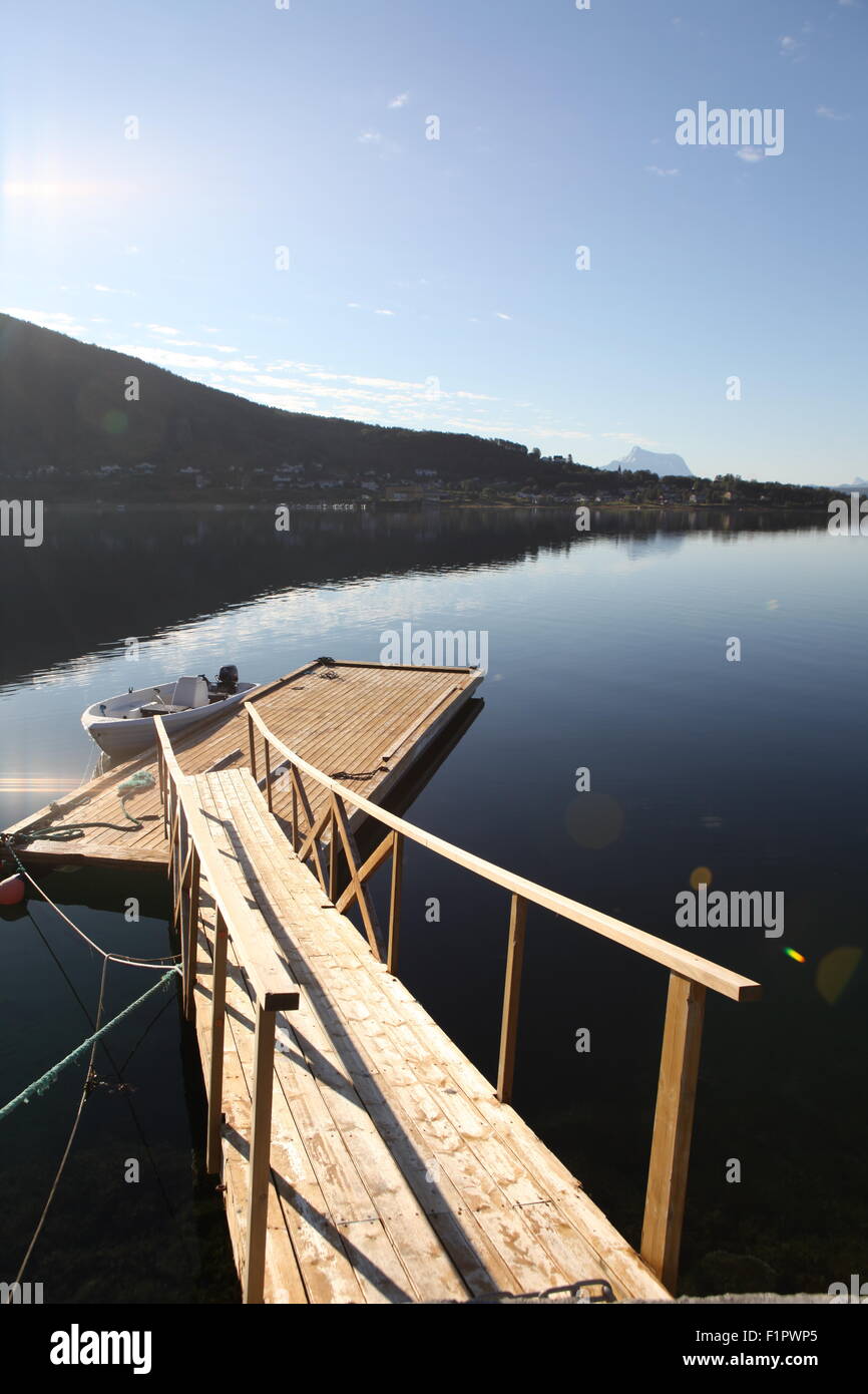 Bogen lake, Lapland, Norway Stock Photo