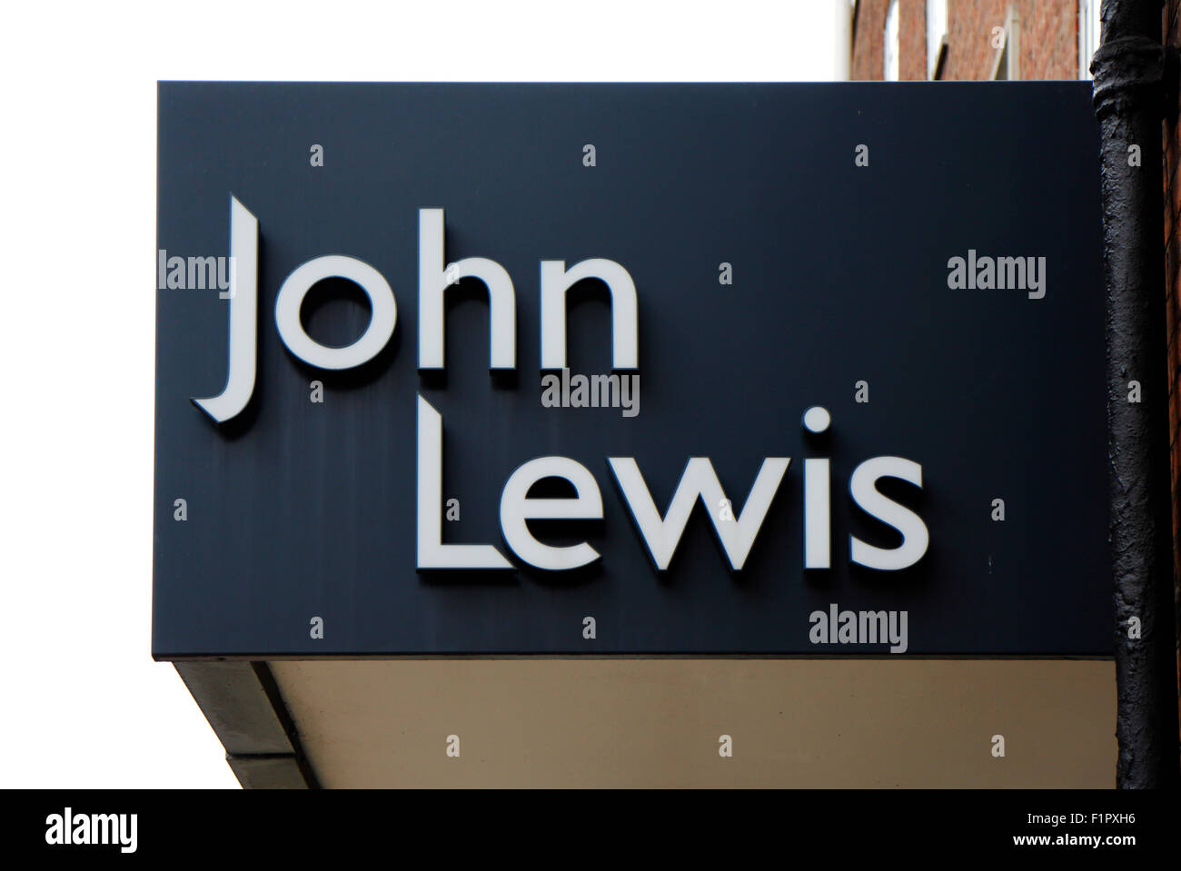 A sign for the John Lewis department store at All Saints Green, Norwich