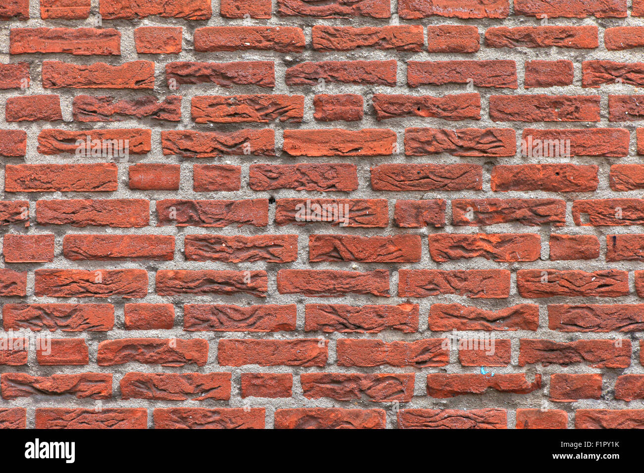 Old red brick wall Stock Photo
