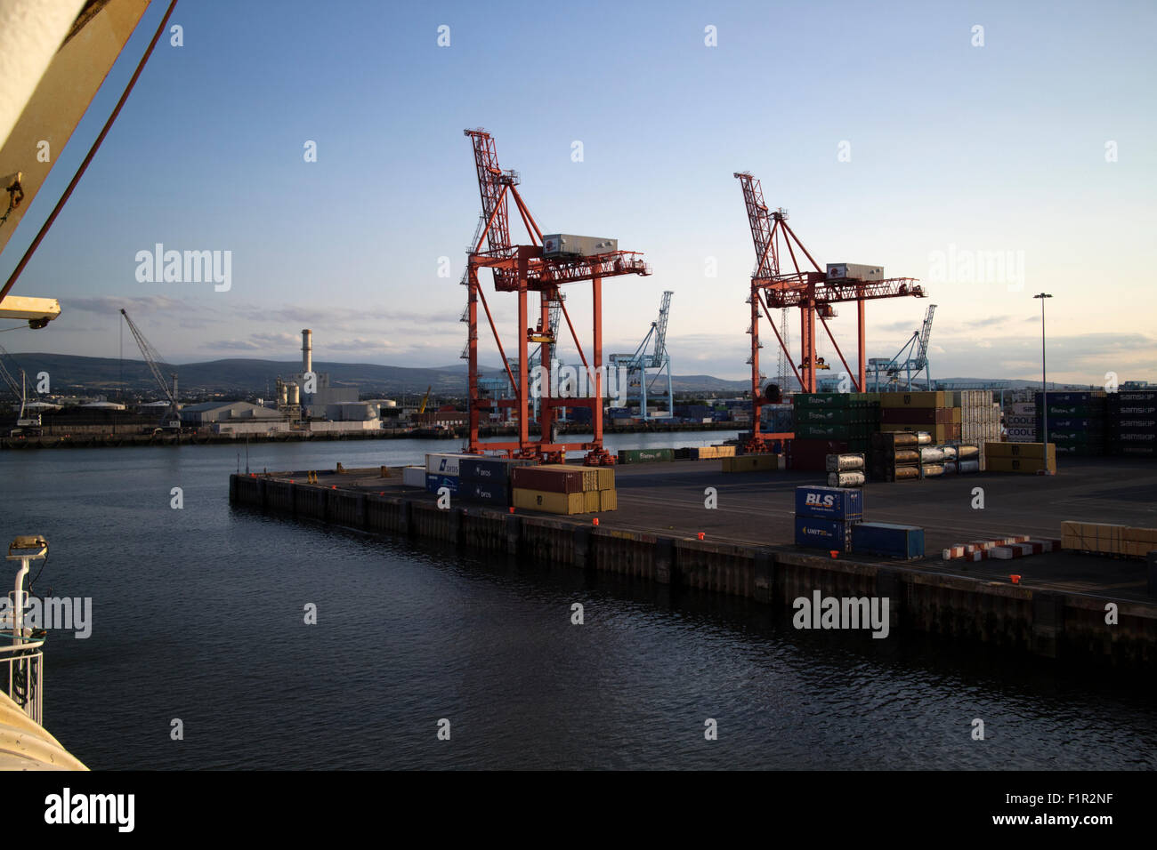 dublin port republic of Ireland Stock Photo