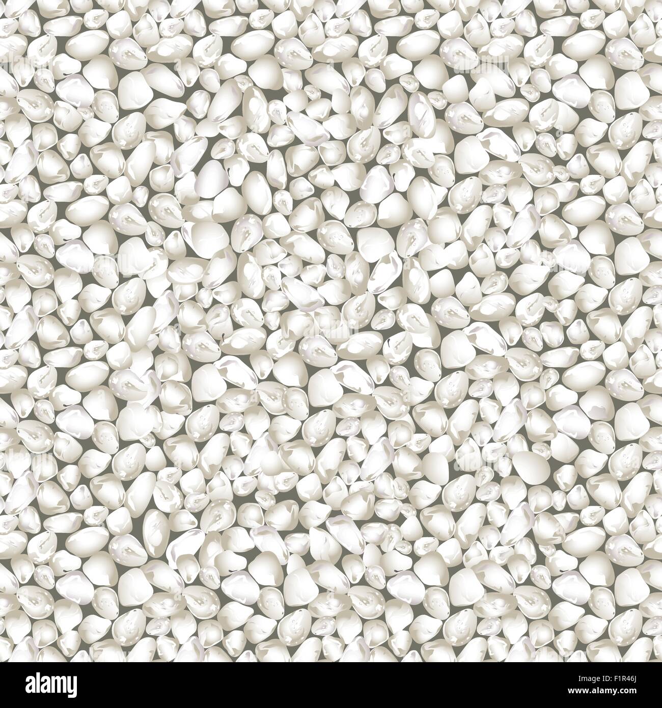White sand texture in a seamless pattern. Stock Vector