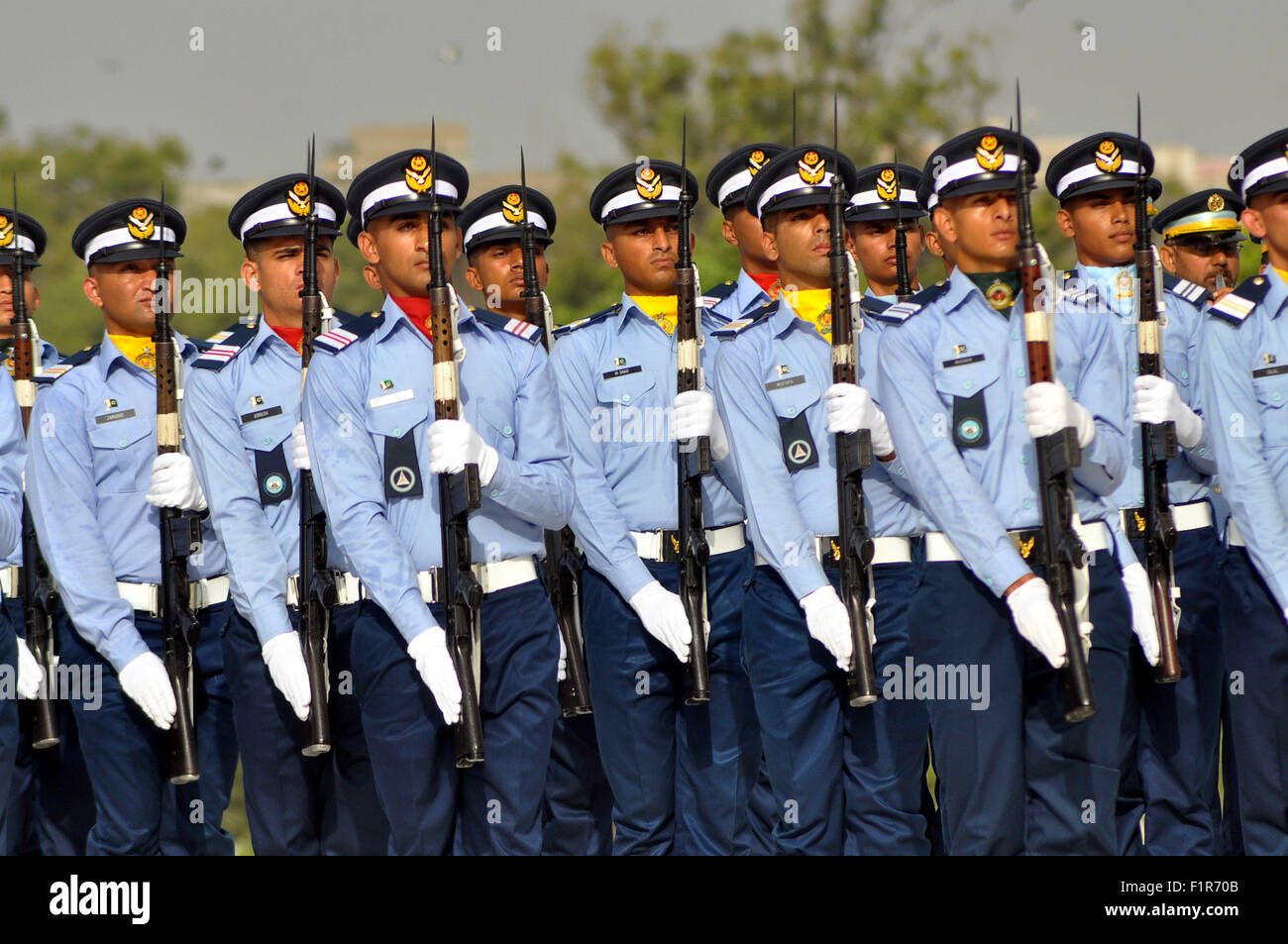 Karachi. 6th Sep, 2015. Pakistani Air Force Cadets Attend A March At ...