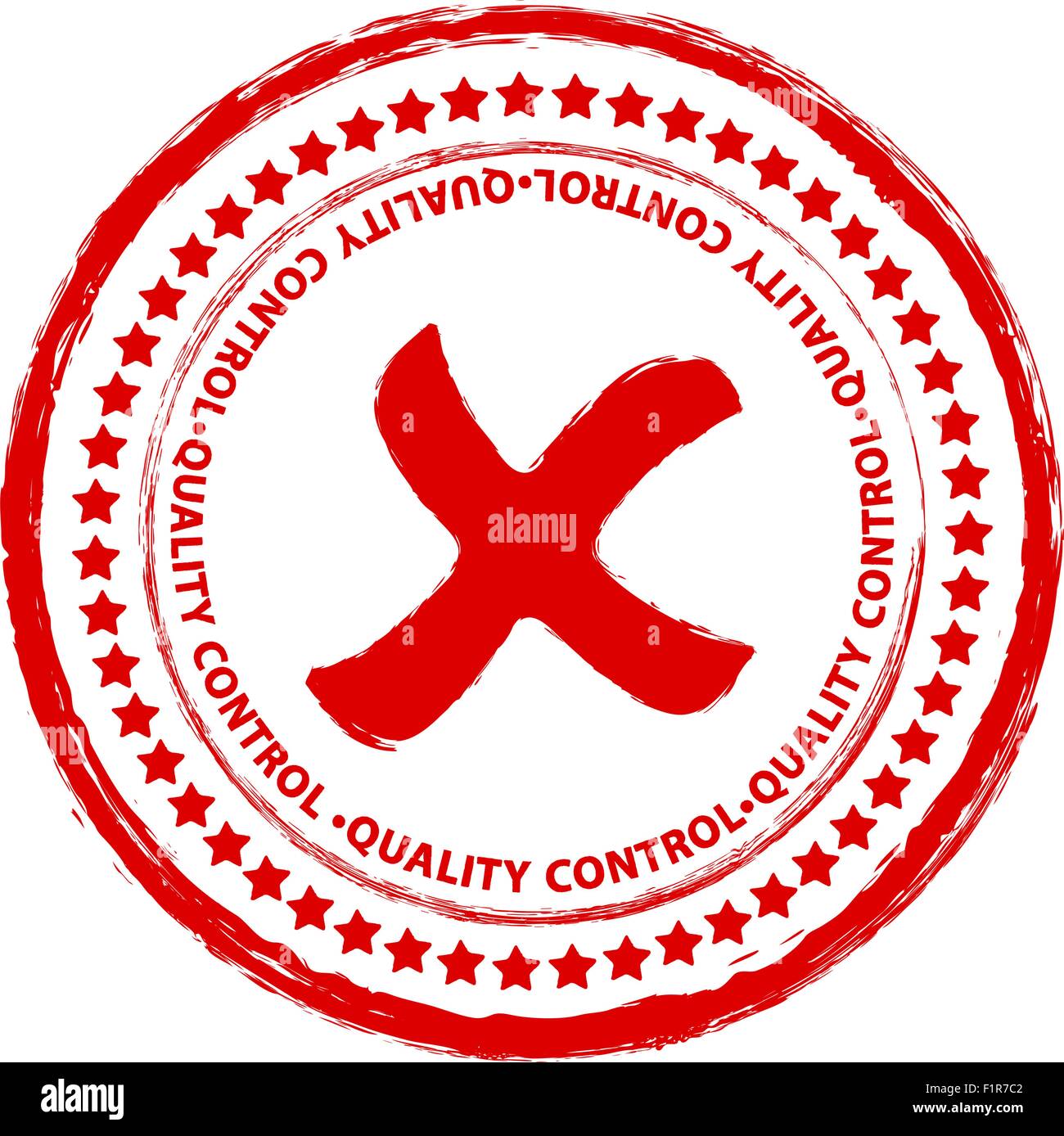 Red grunge rejected stamp on a white background. Vector illustration. Stock Vector