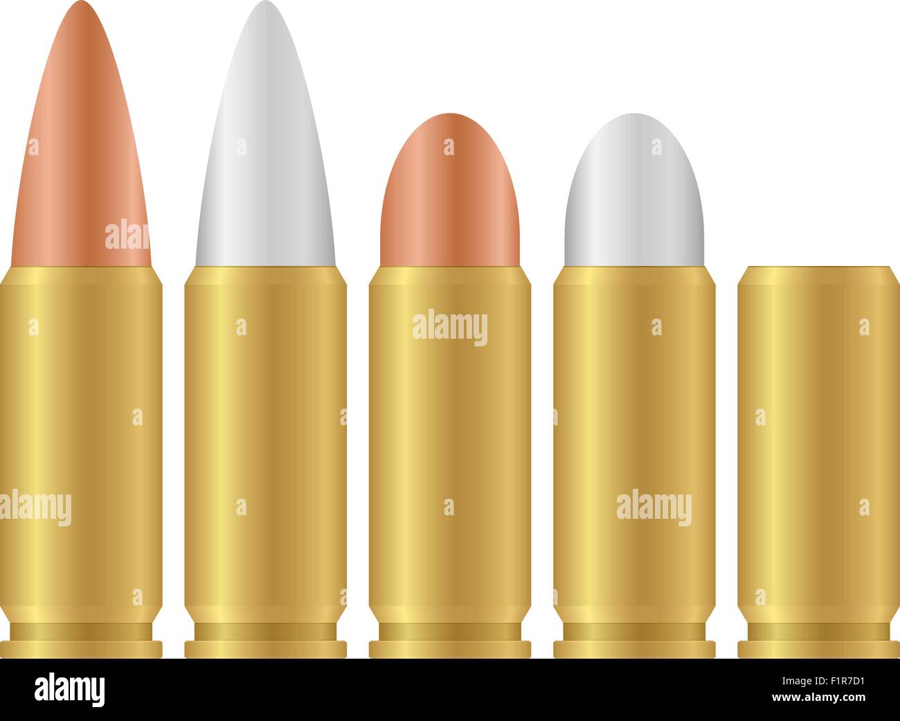 Bullet set isolated on a white background. Vector illustration Stock ...