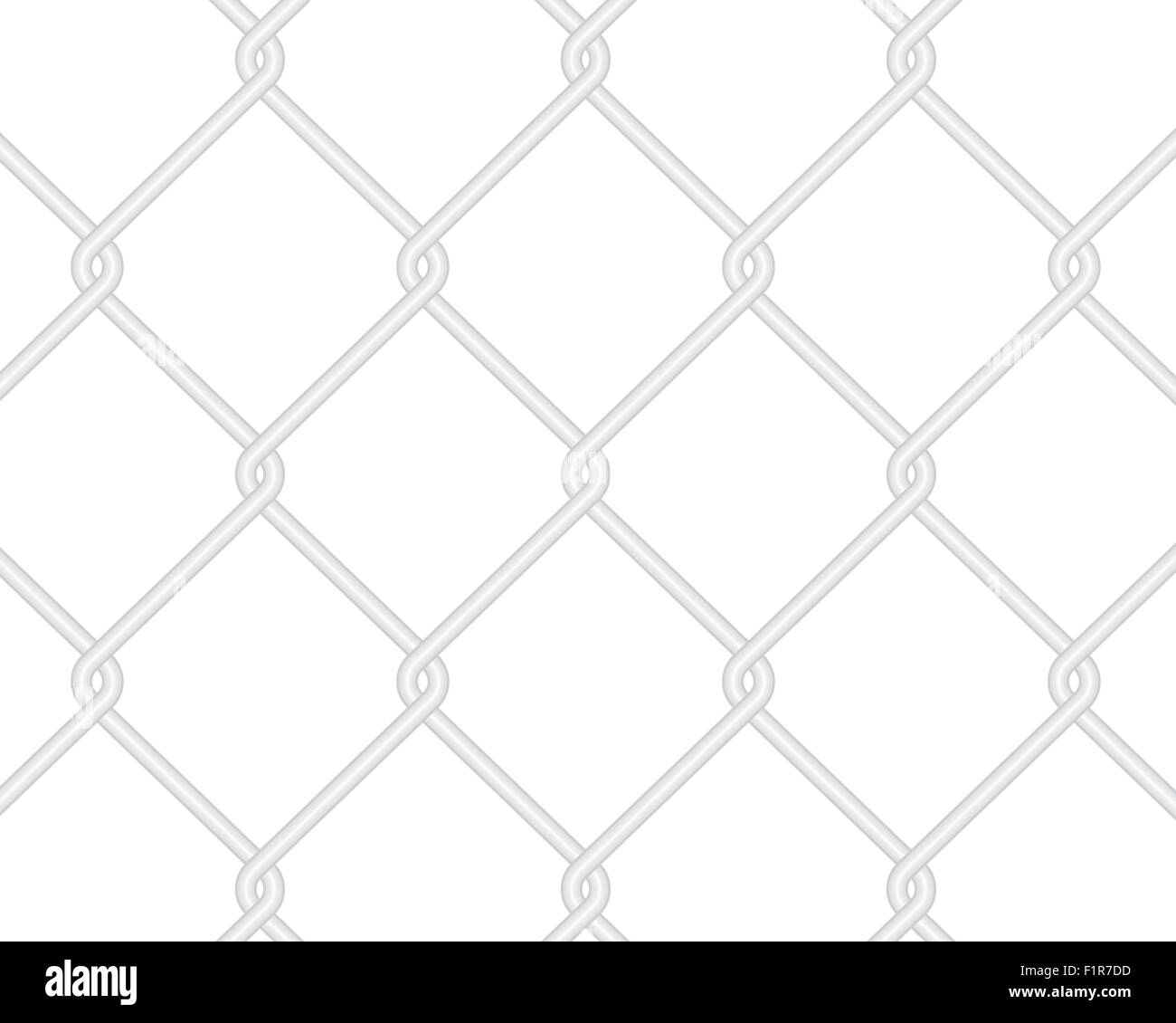 Metallic wire fence background. Vector illustration. Stock Vector