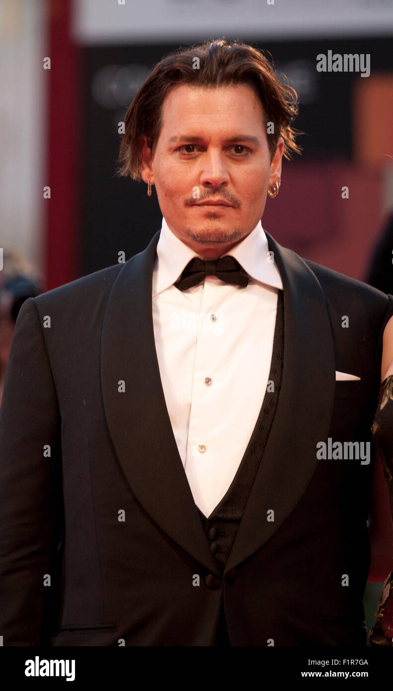 Venice, Italy. 5th September, 2015. Actor Johnny Depp at the gala