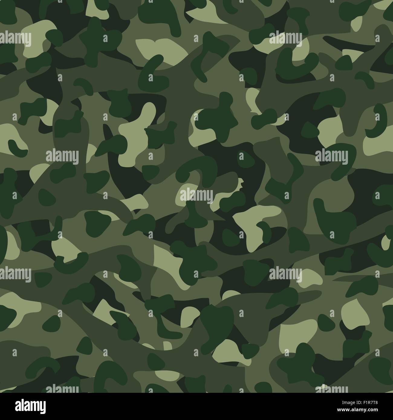 Green mountain disruptive camouflage  seamless pattern . Stock Vector