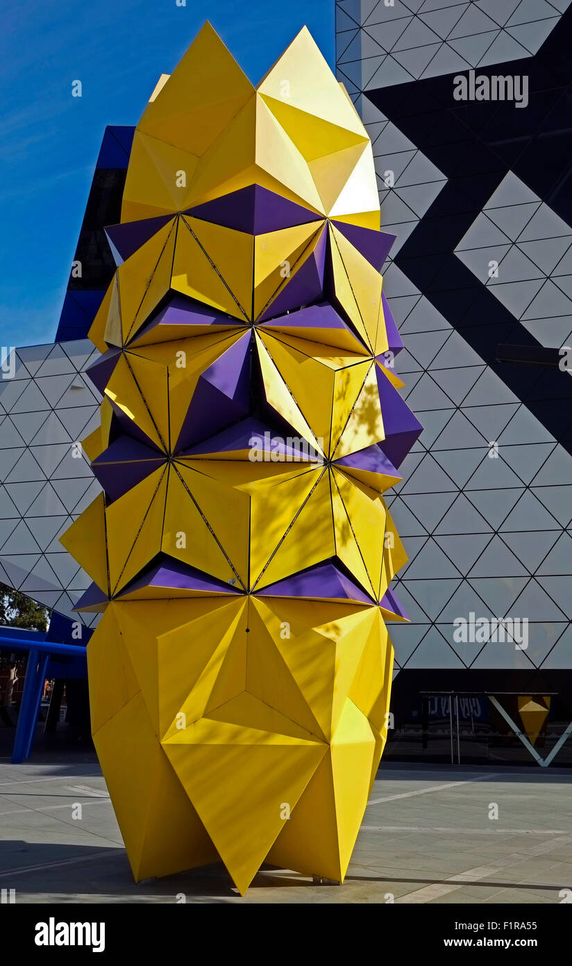 Sculpture in Metal Perth Arena Western Australia Stock Photo Alamy