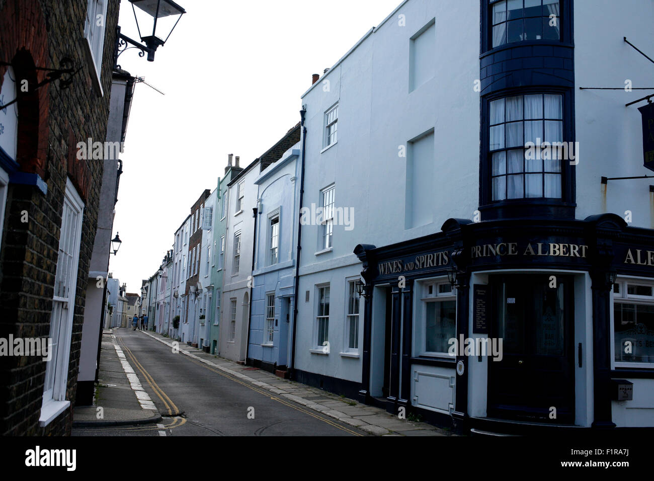 middle street is the first conservation area in deal town in east kent sept 2015 Stock Photo