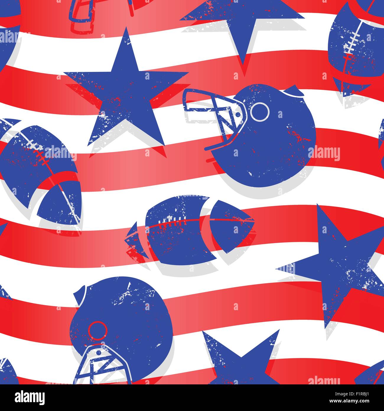 Stars and Stripes football seamless pattern Stock Vector Image & Art