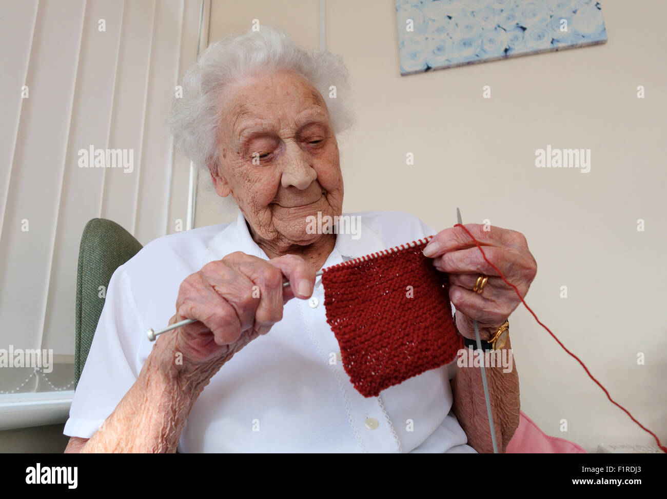 Old women knitting hires stock photography and images Alamy