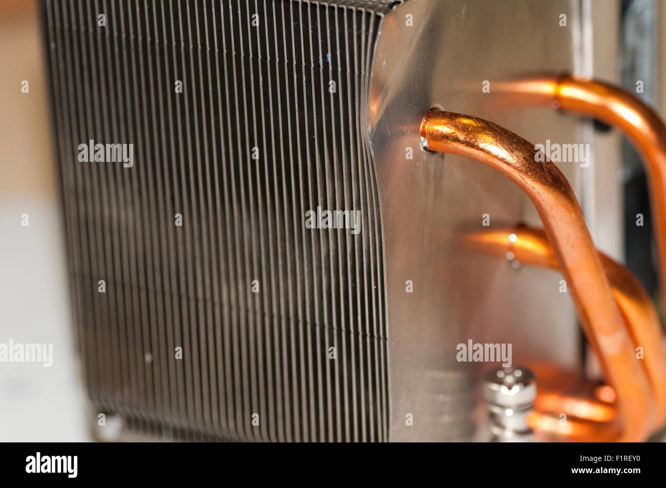 heat sink made with copper Stock Photo Alamy