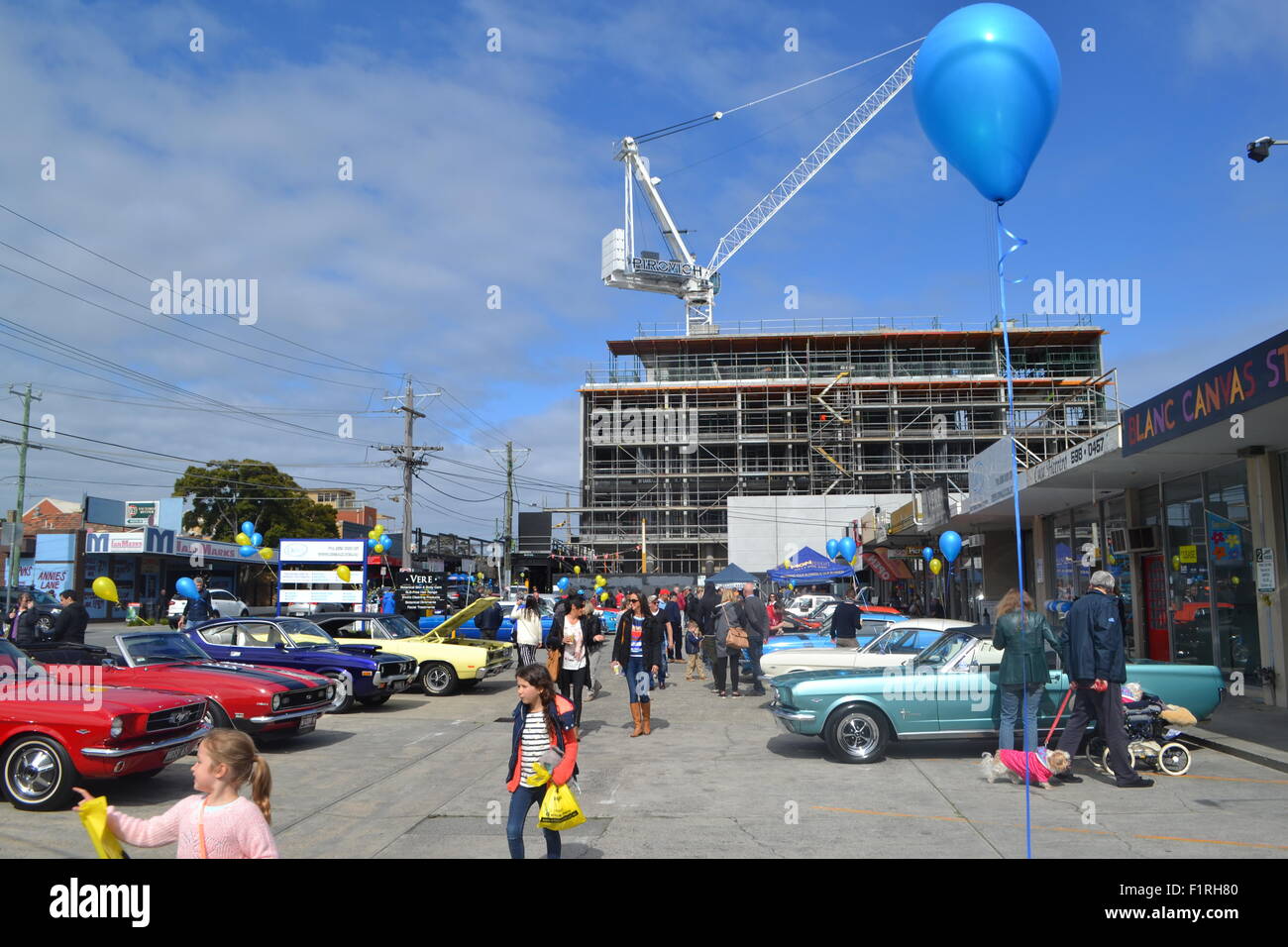 A classic car show in Hampton, Melbourne, Australia Stock Photo Alamy