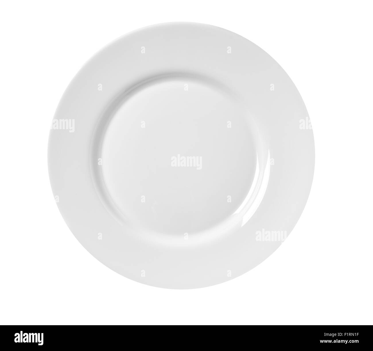 Plate on white background isolated Stock Photo