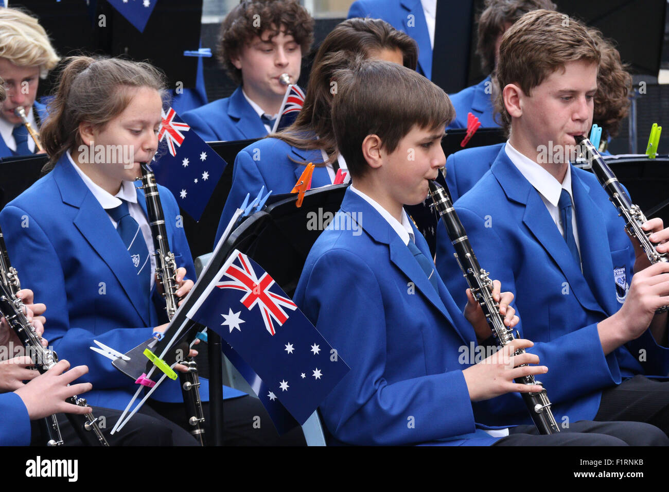 Australian National Flag Day event at Martin Place, Sydney, Australia