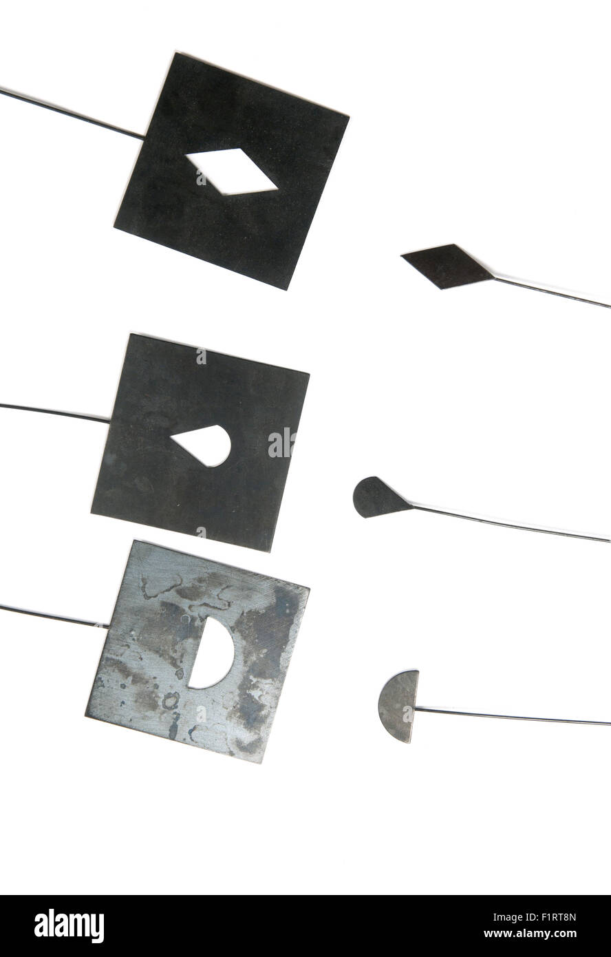 Masks for photo printing of negative film, collection, isiolated Stock
