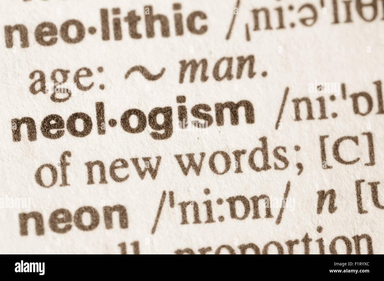 Neologistic meaning deals