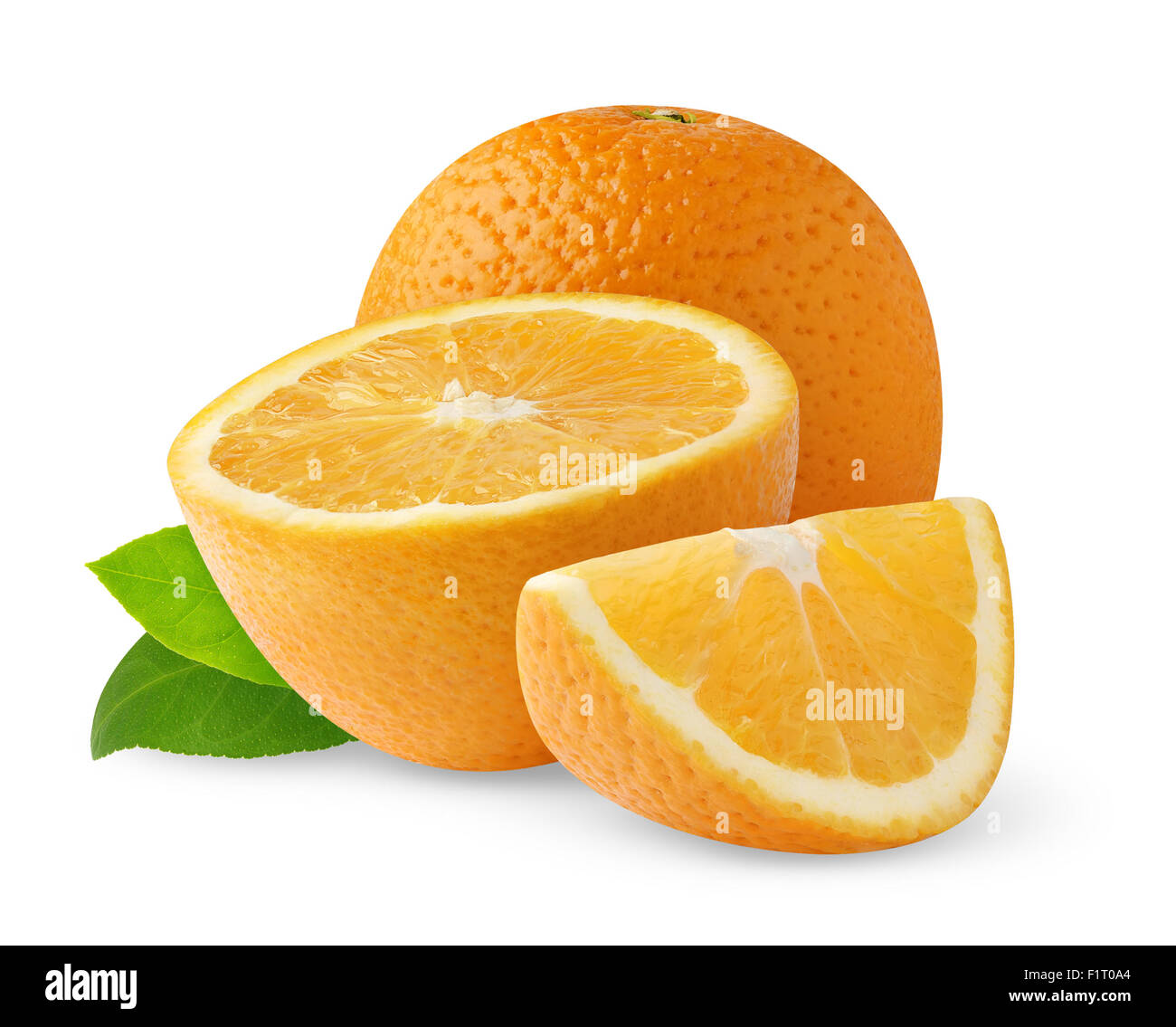 Oranges isolated on white Stock Photo