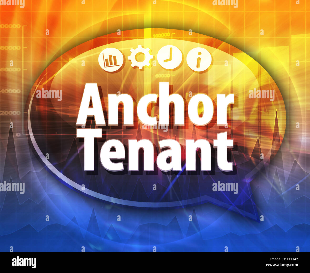 Anchor Tenant Business term speech bubble illustration Stock Photo Alamy