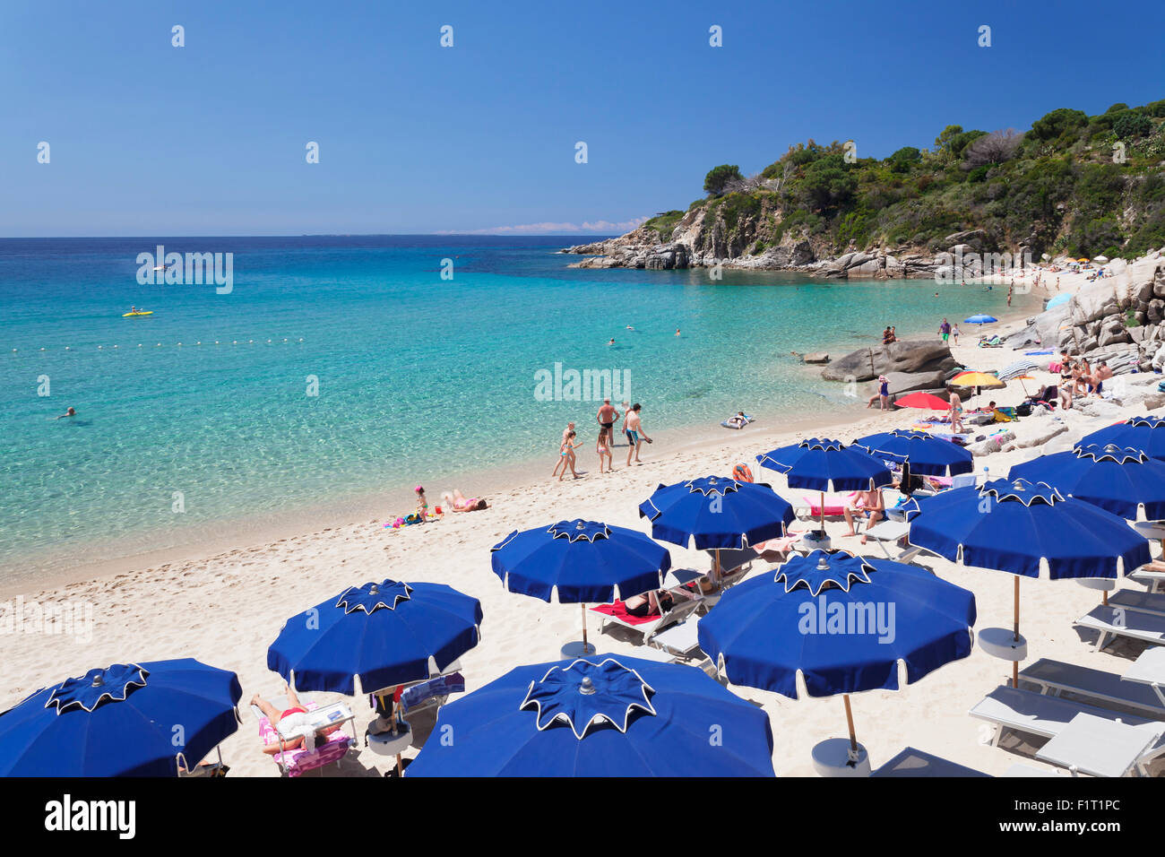 Beach of Cavoli, Island of Elba, Livorno Province, Tuscany, Italy Stock