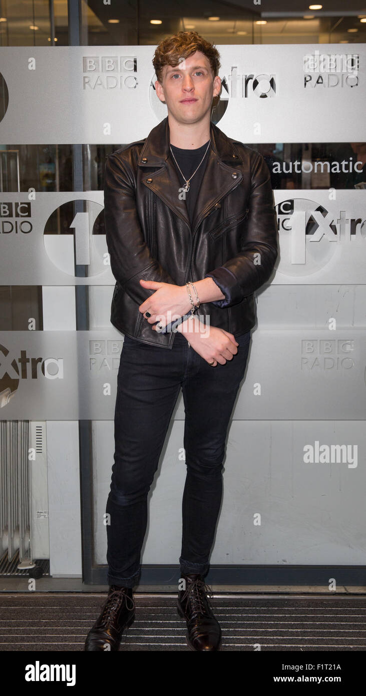 David Rhodes pictured arriving the Radio 1 studio to perform on the Live  Lounge Featuring: Rhodes, David Rhodes Where: London, United Kingdom When:  07 Jul 2015 Stock Photo - Alamy
