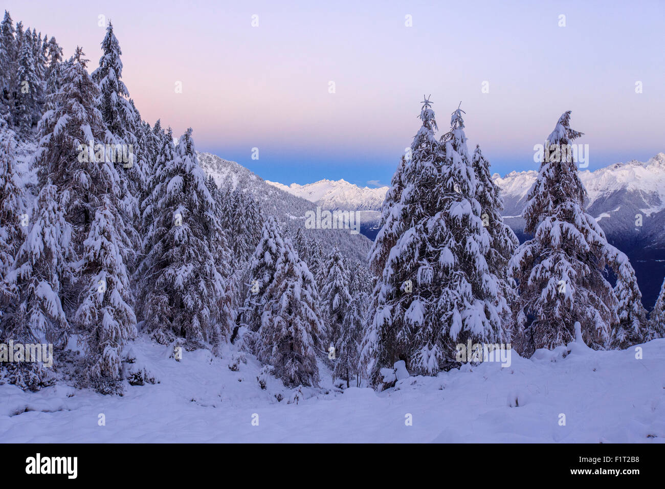 The autumn snowy landscape, Casera Lake, Livrio Valley, Orobie Alps, Valtellina, Lombardy, Italy, Europe Stock Photo
