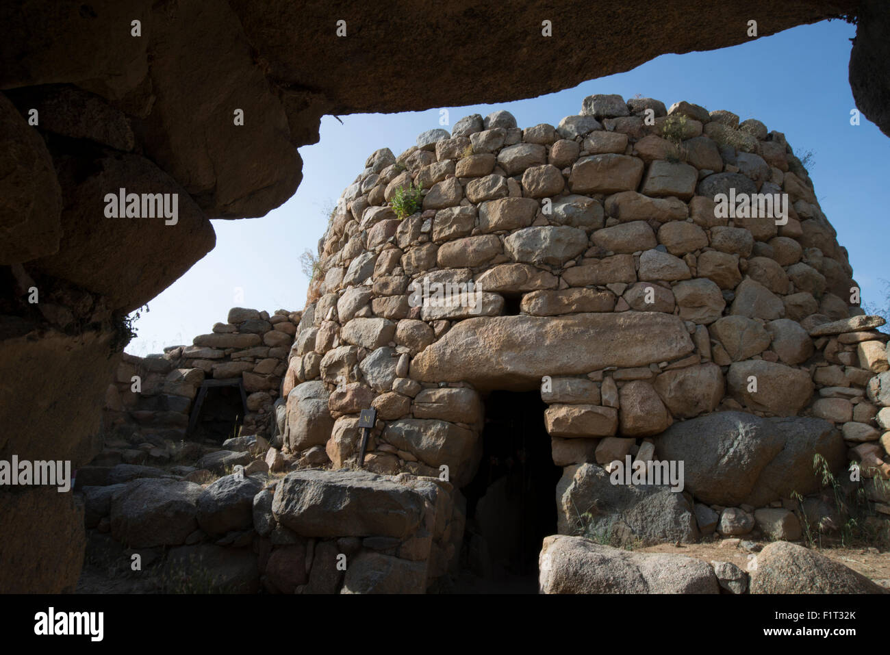 Nuraghe La Prisgiona archaeological site, dating from 1300 BC, near Arzachena, Sardinia, Italy, Europe Stock Photo