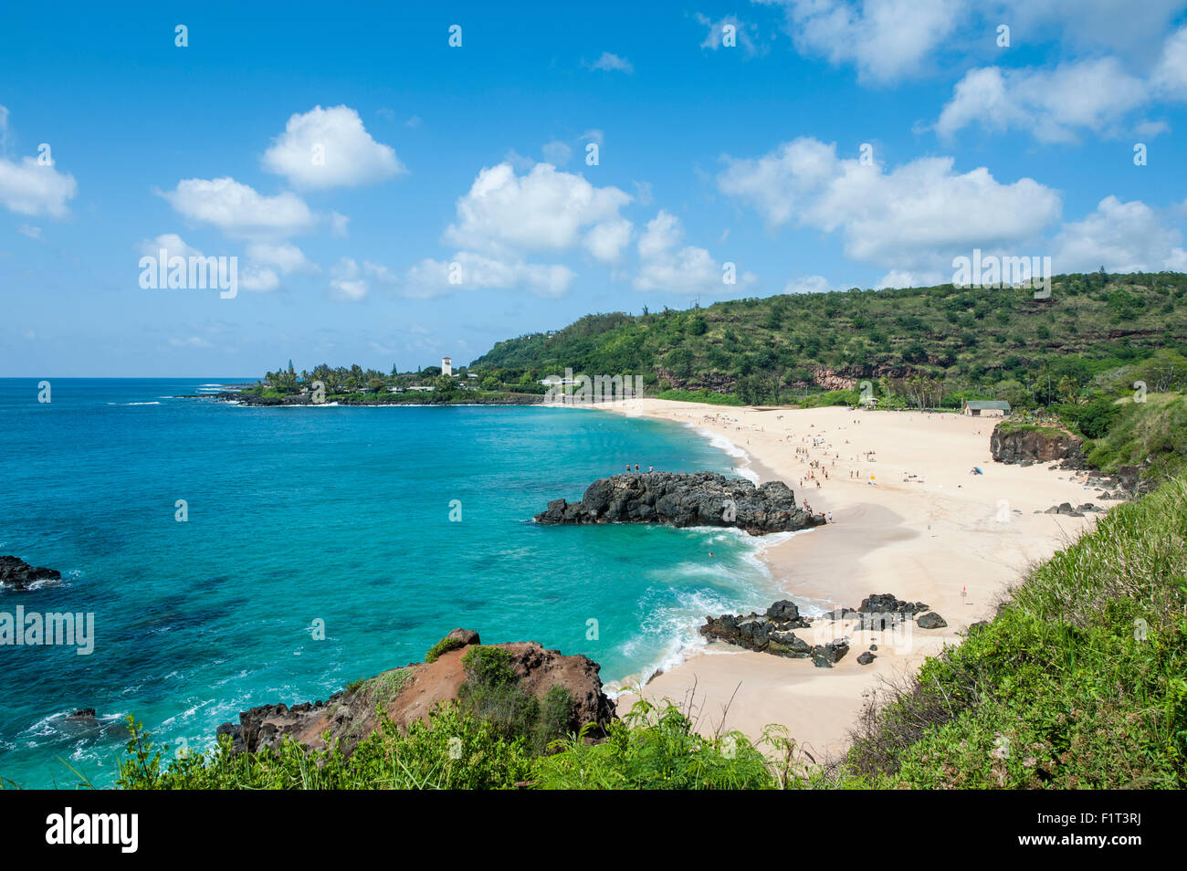 Waimea Bay Beach Park, North Shore, Oahu, Hawaii, United States of America,  Pacific Stock Photo - Alamy