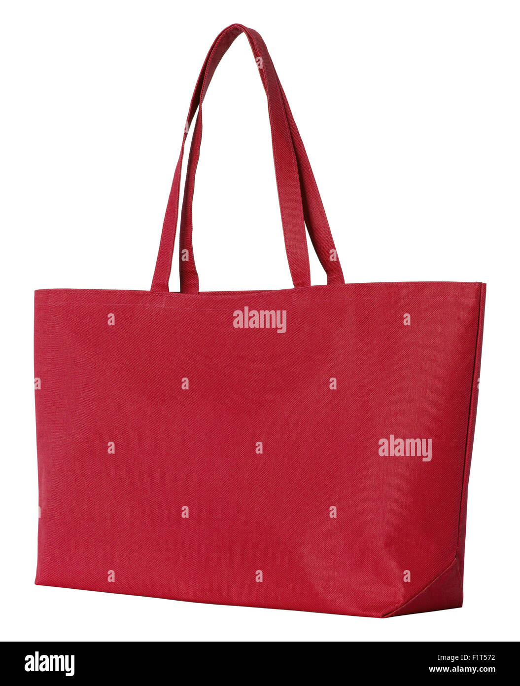 red fabric bag isolated on white with clipping path Stock Photo Alamy