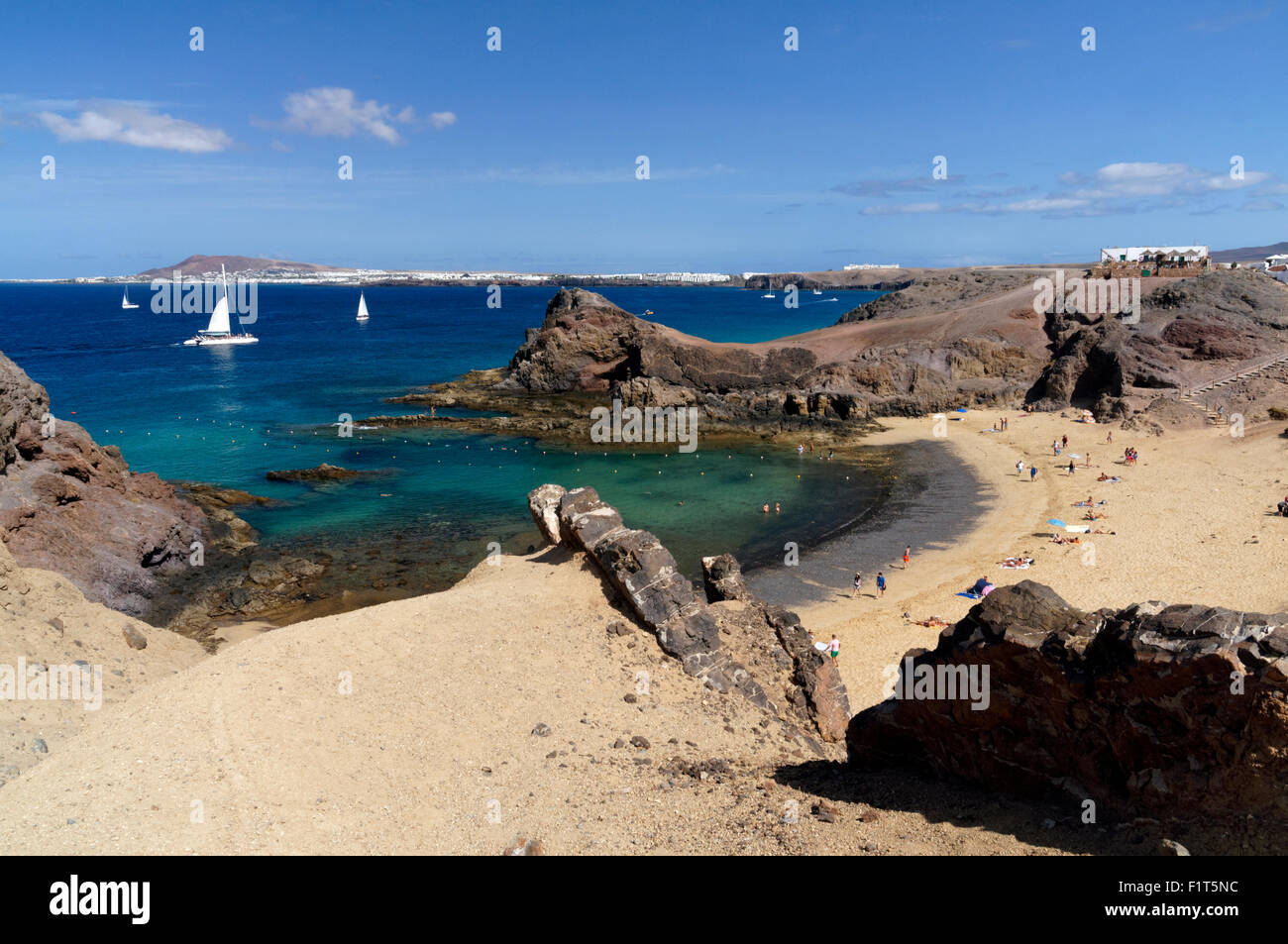 Papagayo Beach, Playa Blanca, Lanzarote, Canary Islands, Spain. Stock Photo