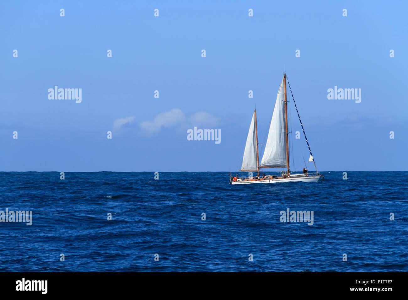 boat sea sailboat Stock Photo