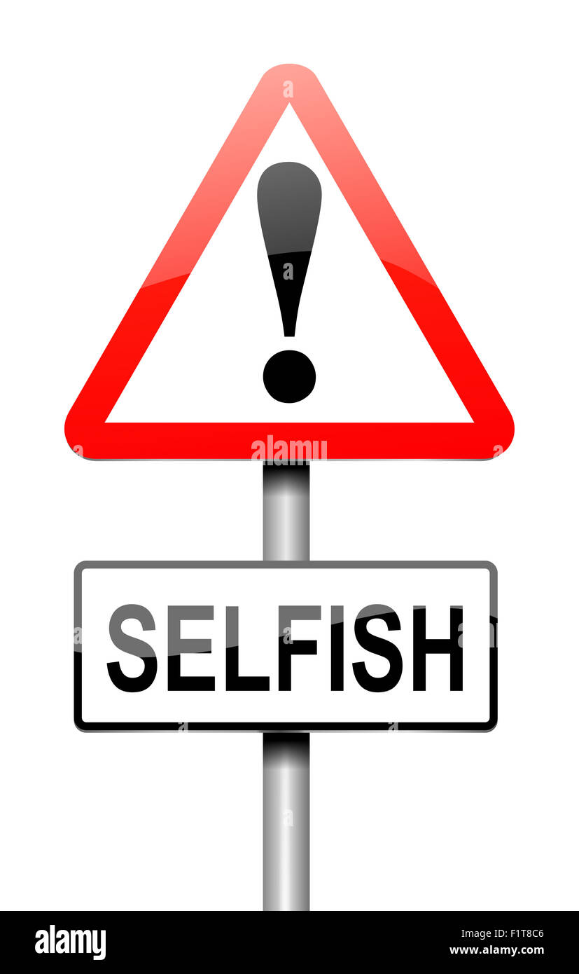 Selfish concept. Stock Photo