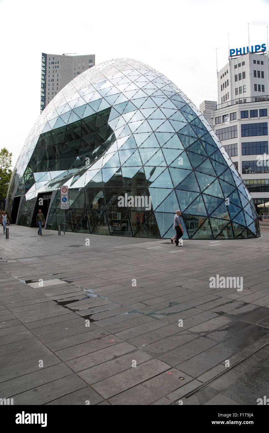 Modern glass dome and Philips building Eindhoven city centre, North Brabant  province, Netherlands Stock Photo - Alamy