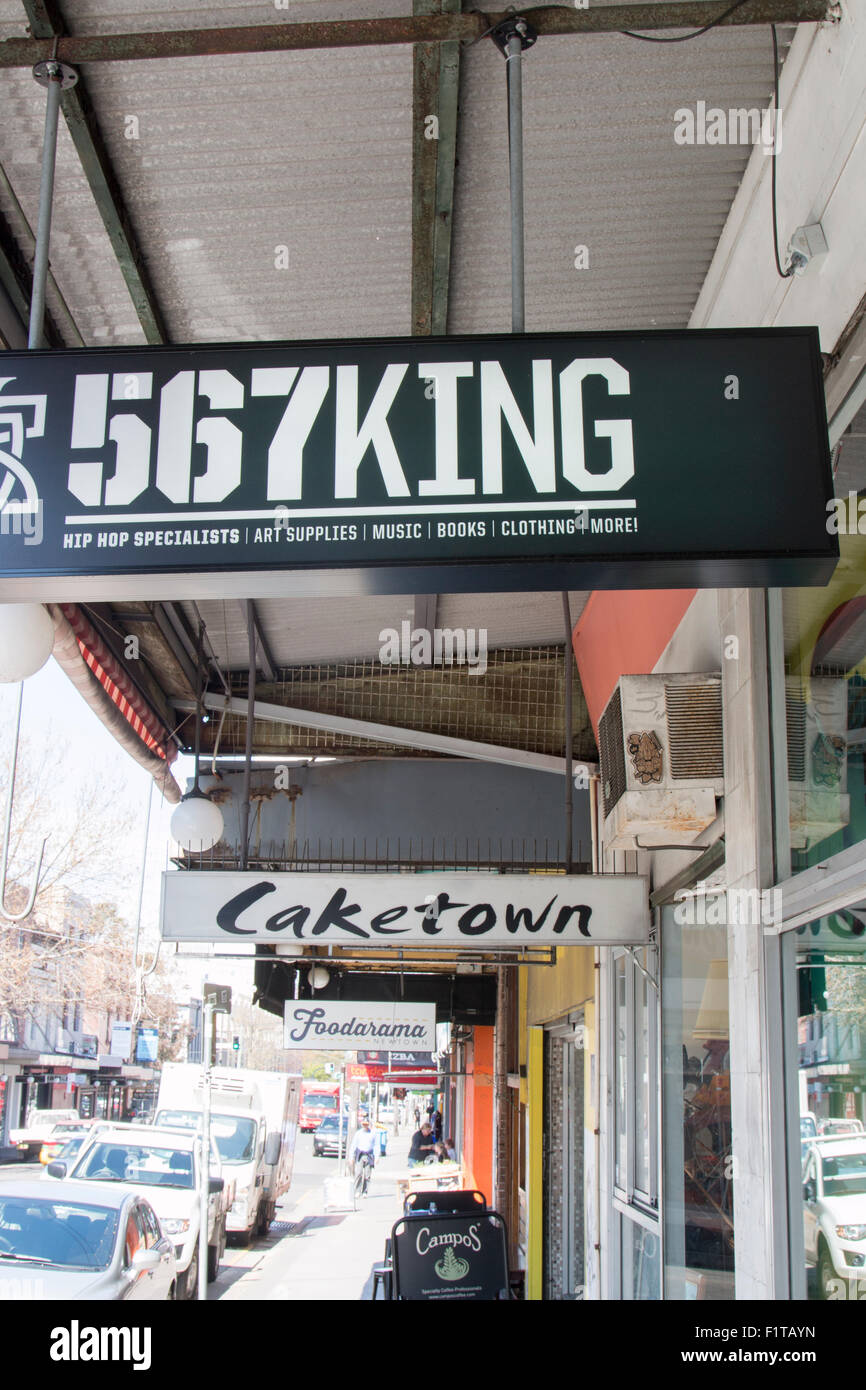 shops and stores on king street in Newtown suburb of Sydney Australia