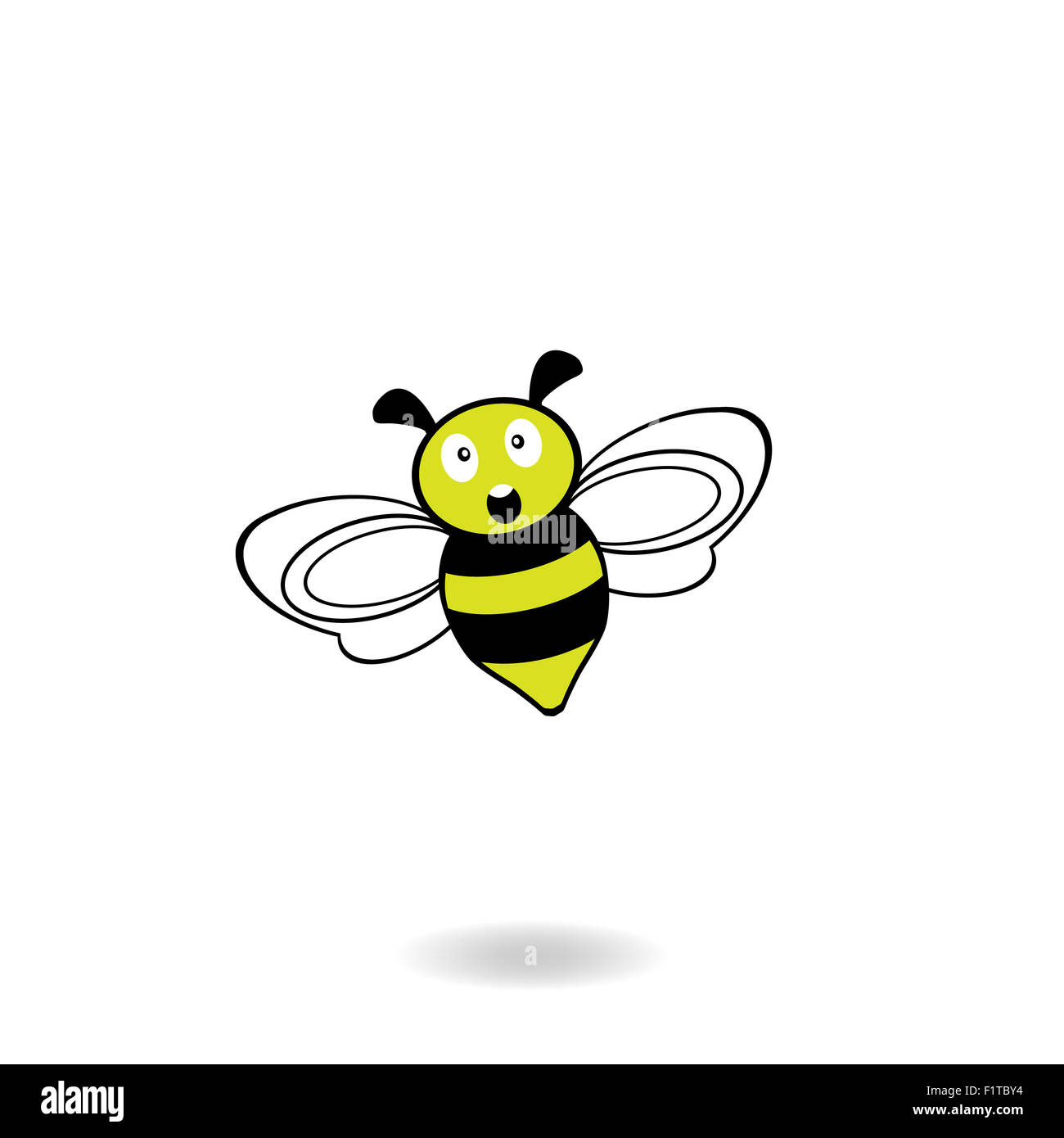 bee icon,bee drawing,cartoon Stock Photo - Alamy