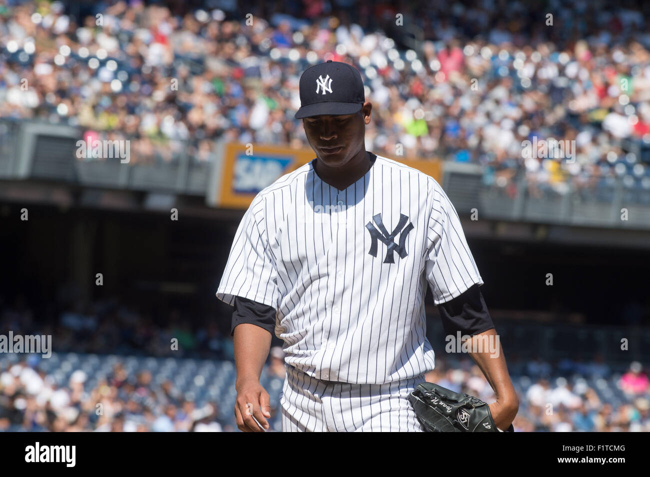 New York, New York, USA. 6th Sep, 2015. Yankees' pitcher IVAN NOVA in
