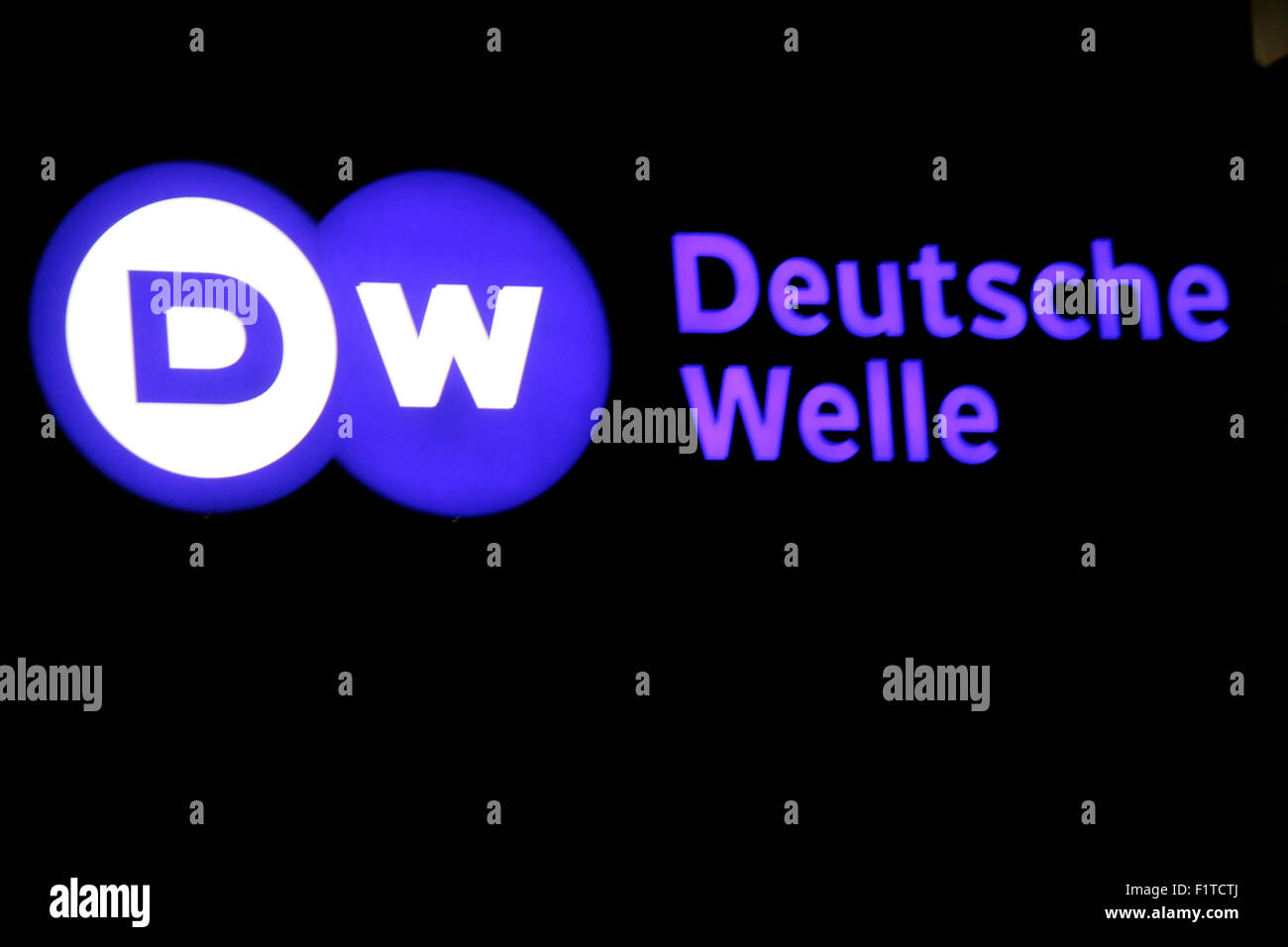 Markenname: 'Deutsche Welle', November 2013, Berlin. Stock Photo