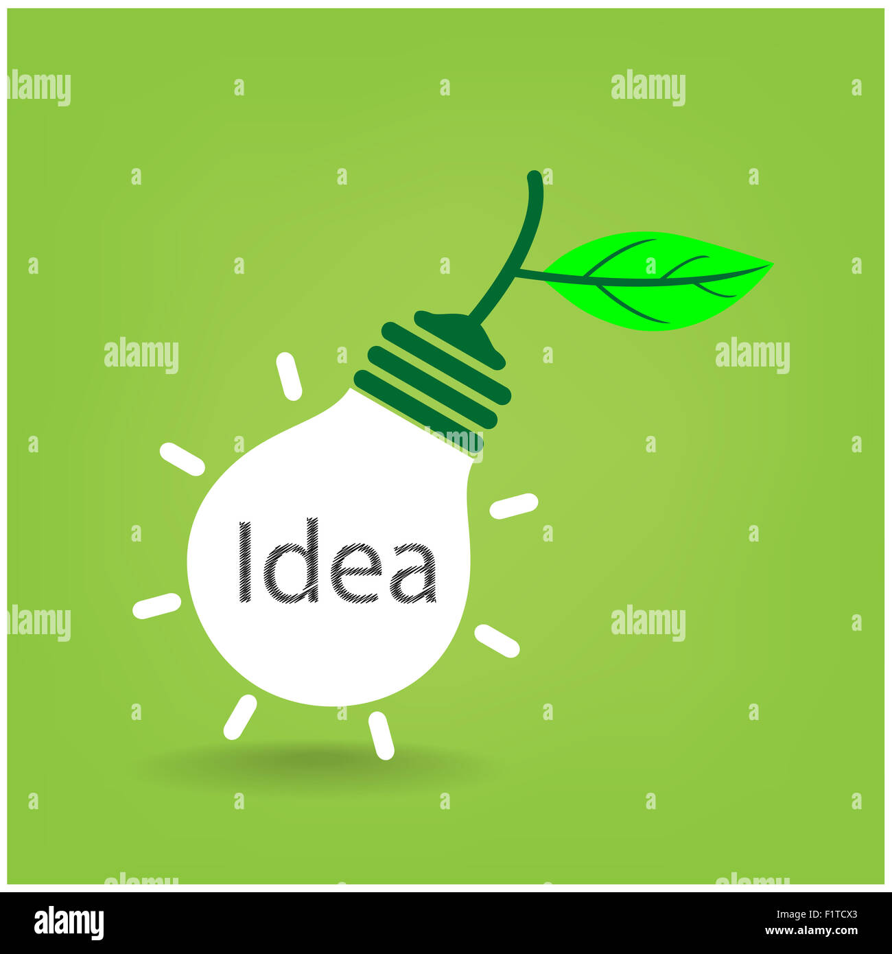 Creative light bulb, Business and ideas concepts Stock Photo