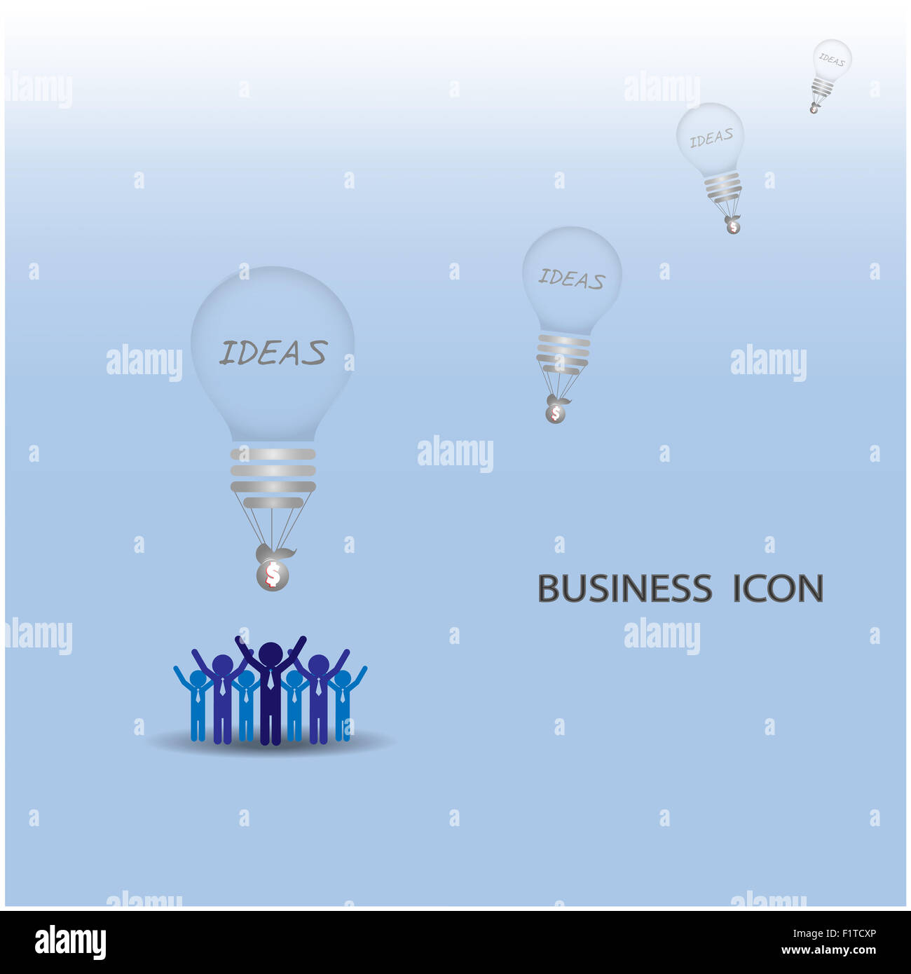 creative light bulb background,business concept. Stock Photo