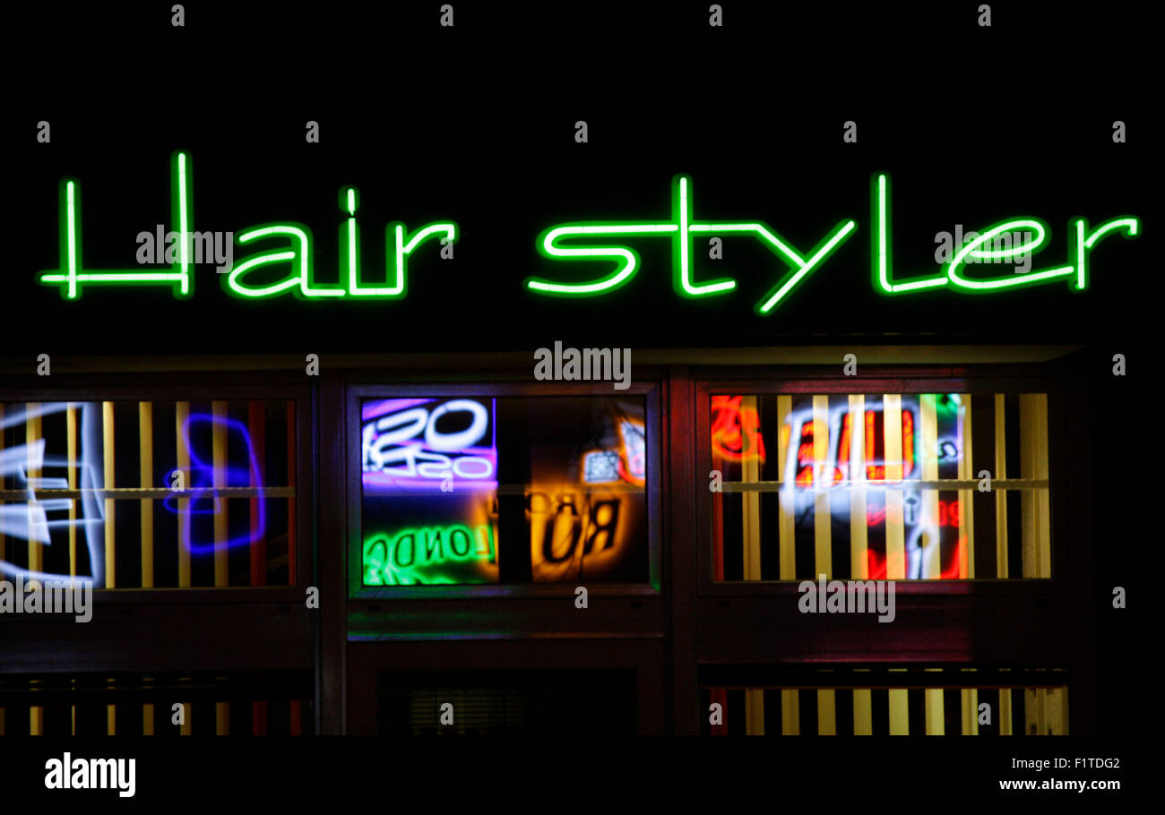 Markenname: 'Hair styler', November 2013, Berlin. Stock Photo