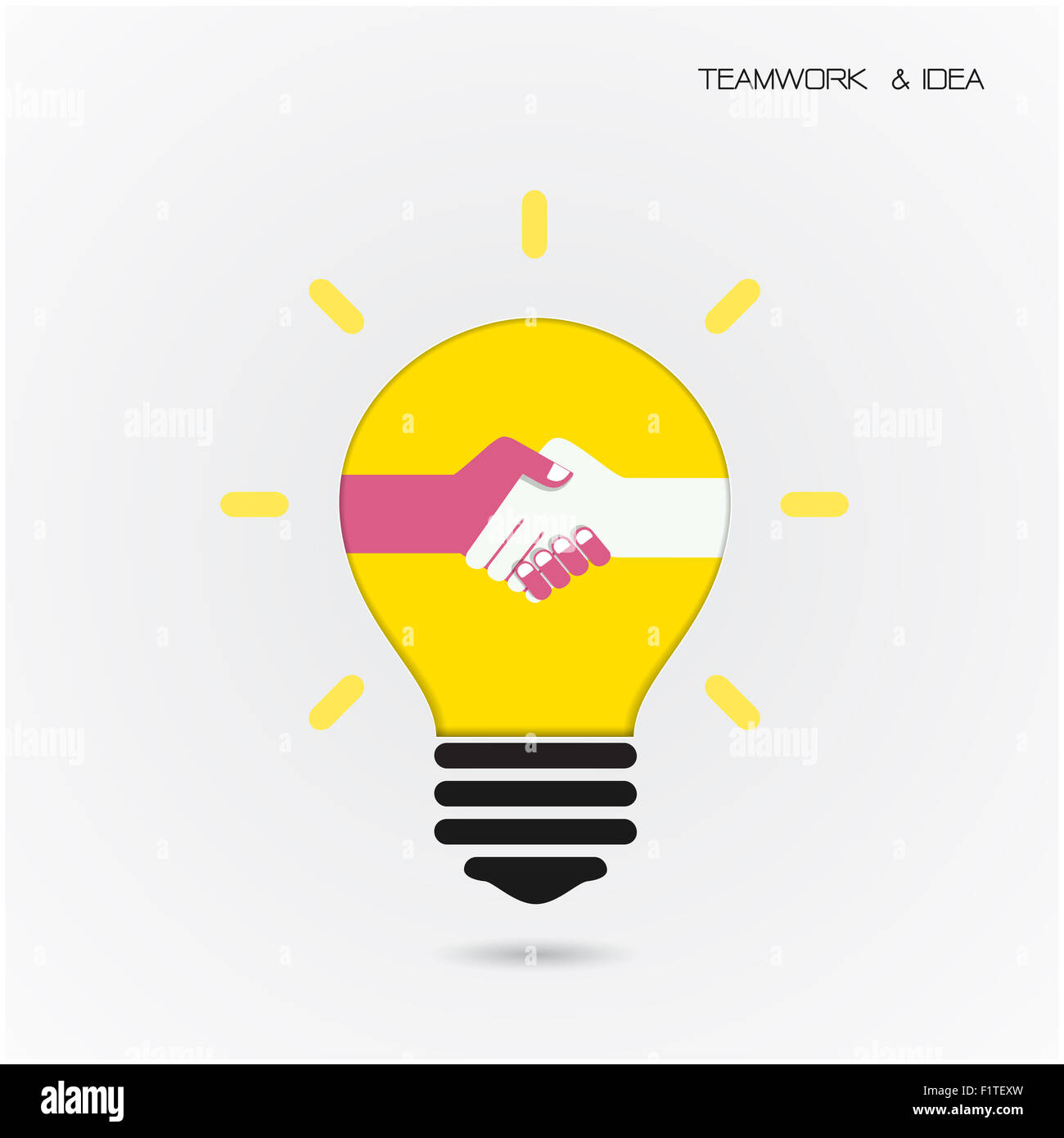 Creative light bulb idea concept background ,design for poster flyer cover  brochure ,education and business idea Stock Photo - Alamy