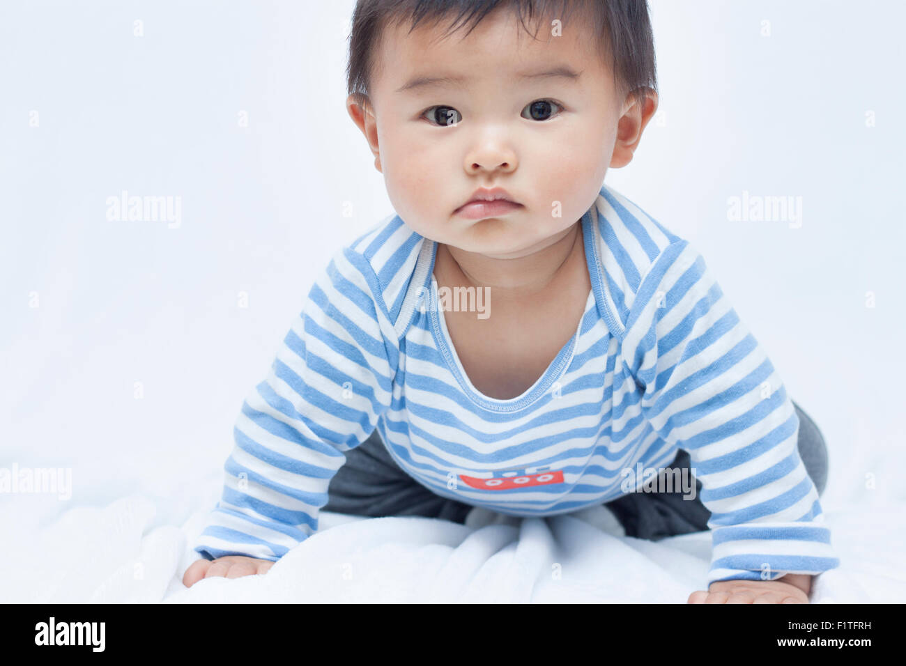 Cute Chinese baby boy Stock Photo