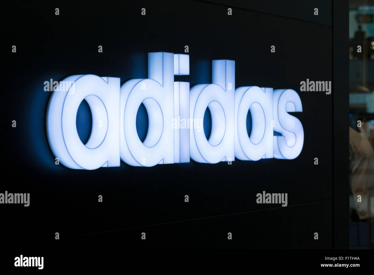 Adidas logo Stock Photo