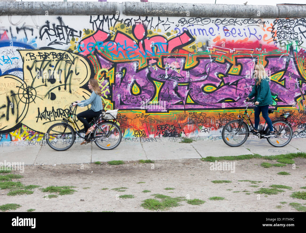 Berlin , Germany. East Side Gallery , Berlin Wall. Stock Photo