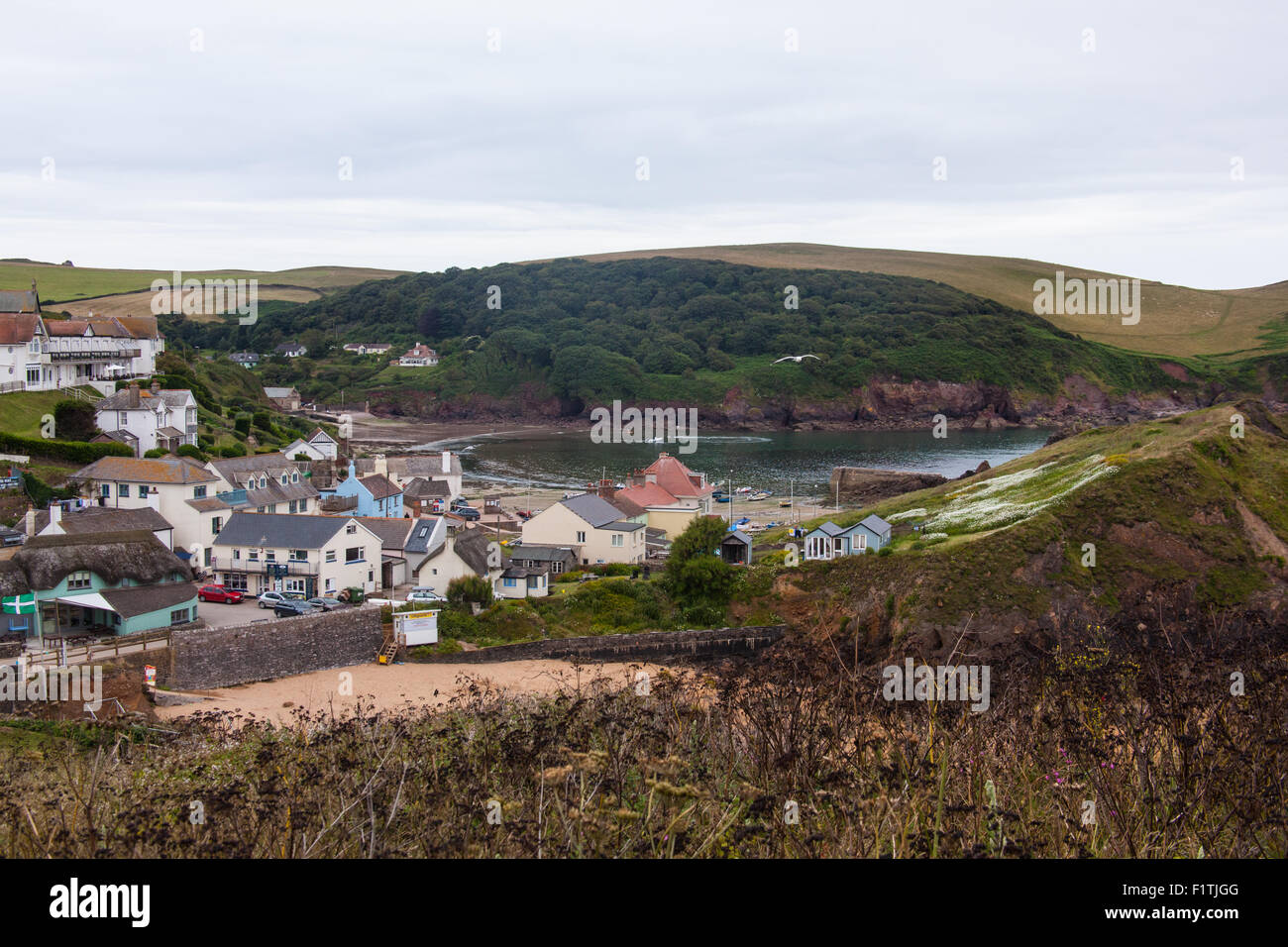 Hope Cove near Kingsbridge, Devon, England, United Kingdom Stock Photo