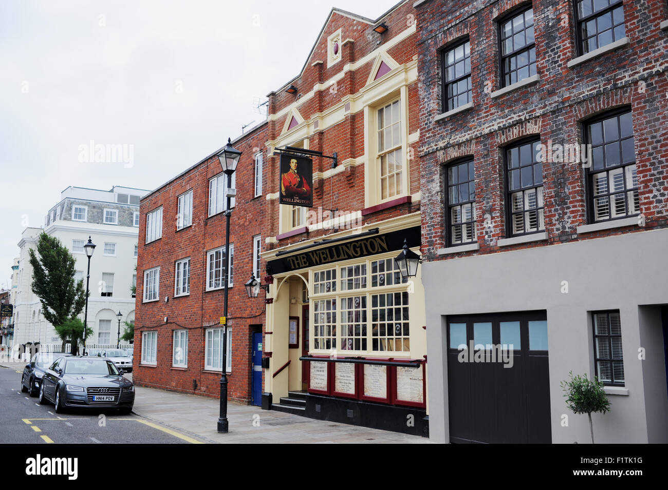 The Wellington pub in the old town Portsmouth Hampshire UK Stock Photo