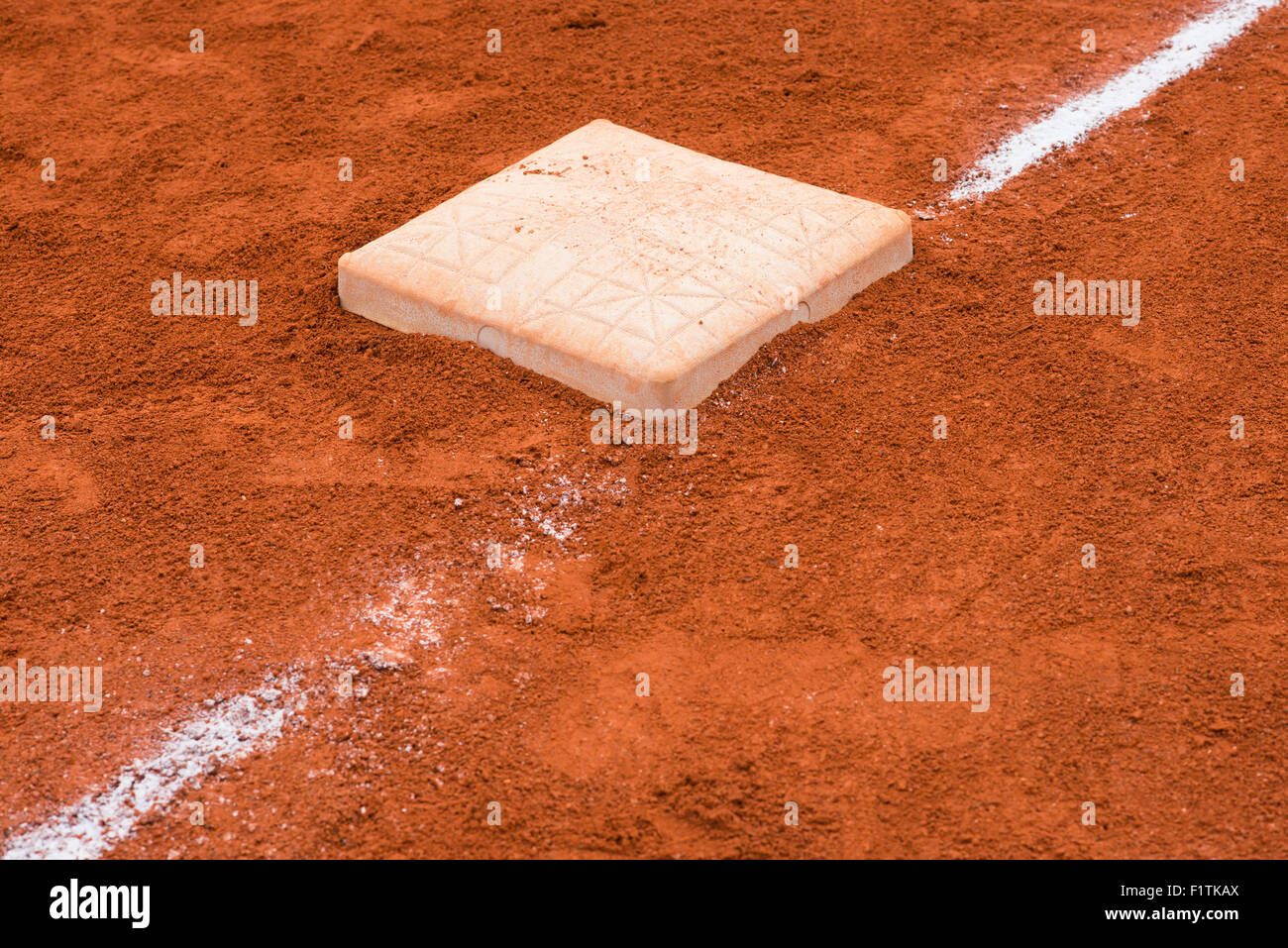 base in baseball field Stock Photo Alamy