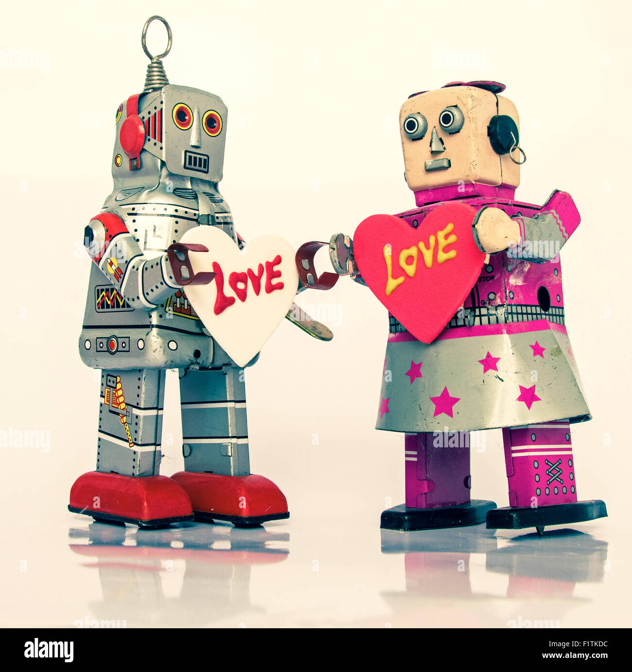 robot in love Stock Photo Alamy