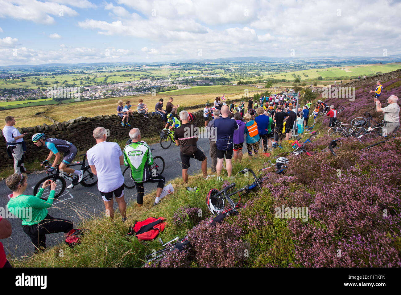 Earby, Lancashire, UK. 7th September 2015. Participants in Stage two of ...